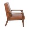 Flash Furniture Cognac LeatherSoft Arm Chair with Wood Frame IS-IT673317-BR-GG - alternate 4